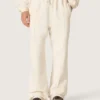 Pantalon de survêtement unisexe Star en molleton blanc vintage
