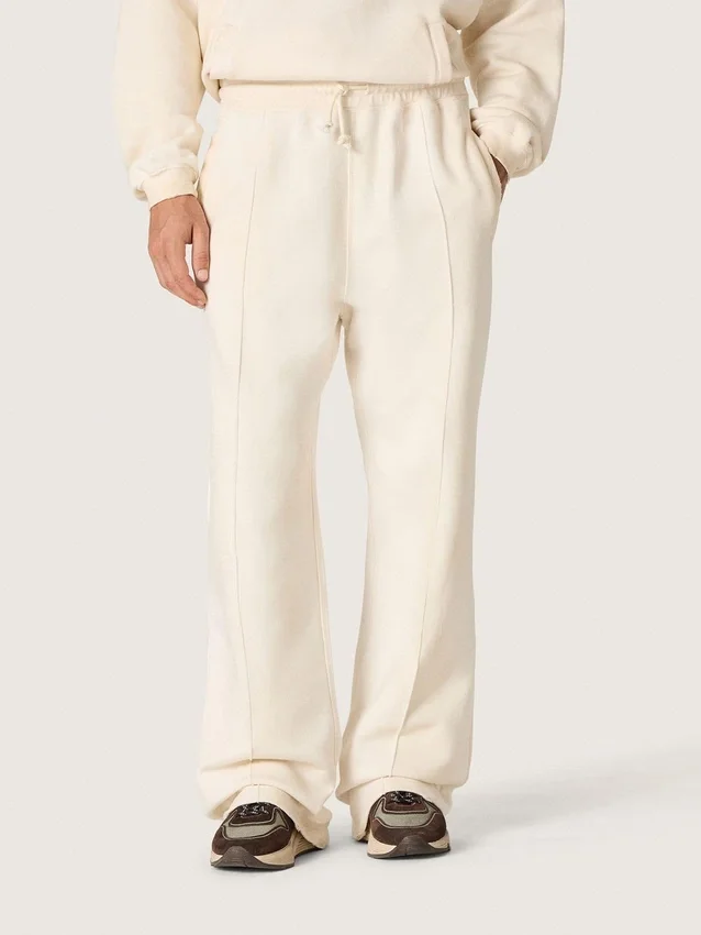 Pantalon de survêtement unisexe Star en molleton blanc vintage