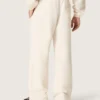 Pantalon de survêtement unisexe Star en molleton blanc vintage