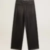 Pantalon en coton délavé moyen pour femme