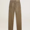 Pantalon en coton kaki pour femme avec effet dégradé Swarovski