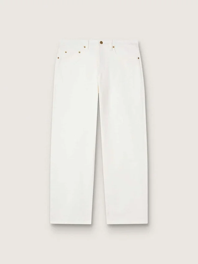 Pantalon en denim blanc pour homme