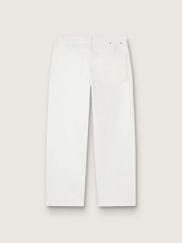 Pantalon en denim blanc pour homme
