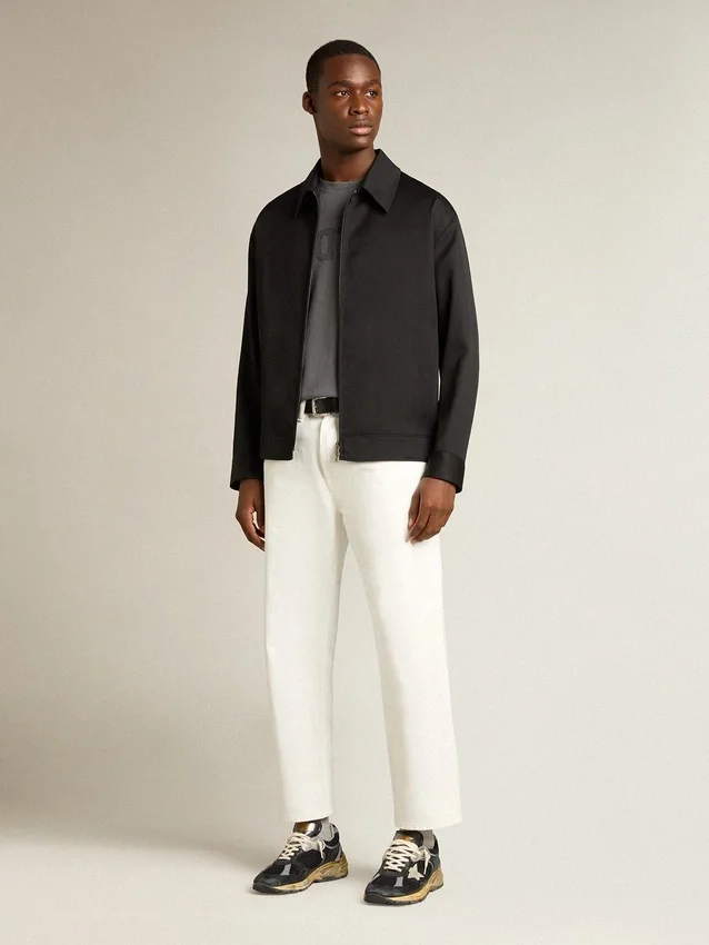 Pantalon en denim blanc pour homme