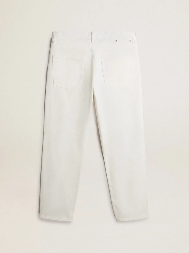 Pantalon en denim blanc pour homme
