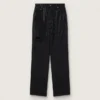 Pantalon en denim de coton pour femme avec décorations en cristaux à effet ombré