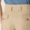 Pantalon en gabardine de laine pour femme, couleur sable