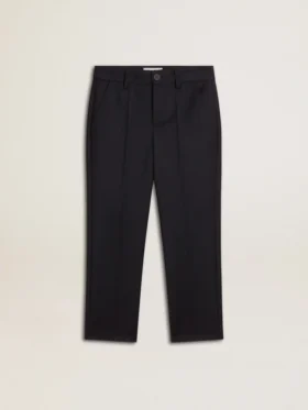 Pantalon en laine bleu foncé pour garçons