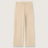 Pantalon en viscose beige pour femme