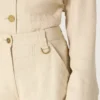 Pantalon en viscose beige pour femme