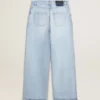 Pantalon pour femme en denim effet usé