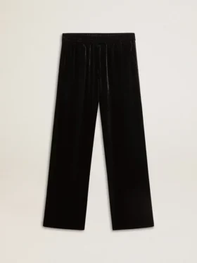 Pantalon pour homme effet velours noir