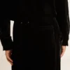 Pantalon pour homme effet velours noir