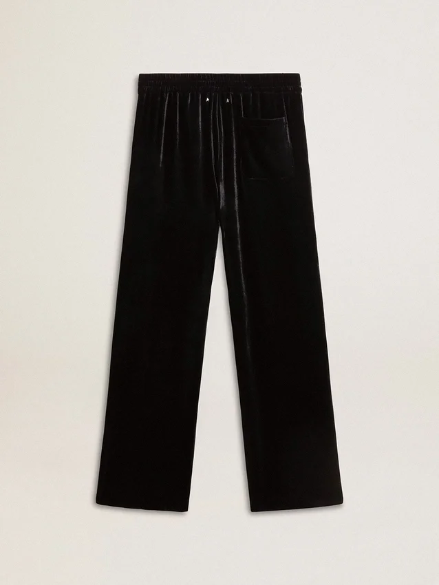 Pantalon pour homme effet velours noir