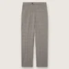 Pantalon slim pour homme à carreaux Prince de Galles gris