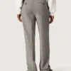 Pantalon slim pour homme à carreaux Prince de Galles gris
