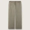 Pantalon unisexe en denim gris avec cordon de serrage et étoile