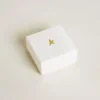 Pendentif lettre L en laiton doré orné de cristaux