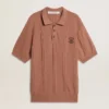 Polo pour homme couleur brique avec logo brodé.