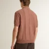 Polo pour homme couleur brique avec logo brodé.
