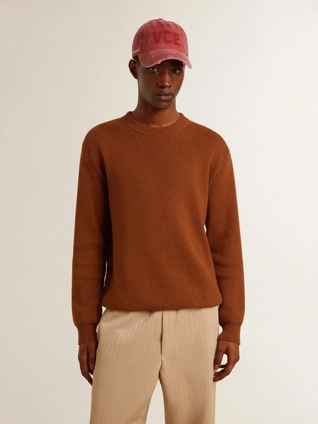 Pull à col rond pour homme avec logo dans le dos