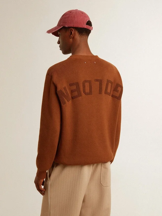 Pull à col rond pour homme avec logo dans le dos