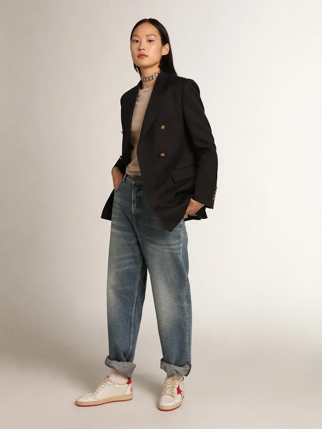 Pull pour femme en laine mérinos marron clair