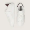 Purestar avec étoile blanche et languette de talon bordeaux à imprimé lézard