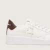 Purestar avec étoile blanche et languette de talon bordeaux à imprimé lézard