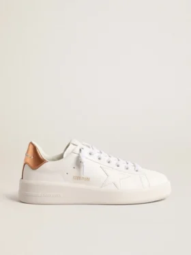 Purestar bio pour femme avec languette de talon en cuir métallisé bronze
