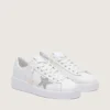 Purestar pour femme en cuir blanc avec étoile en cristal Swarovski argenté