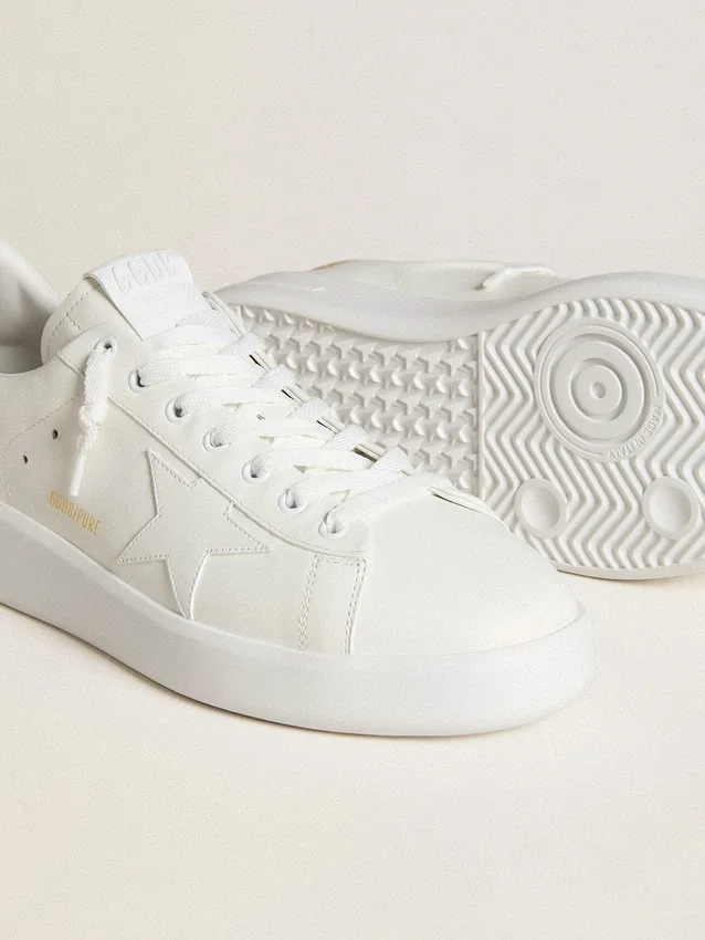 Purestar pour homme avec étoile en cuir et languette de talon en cuir imprimé croco