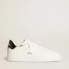 Purestar pour homme avec étoile en cuir et languette de talon en cuir verni noir