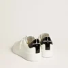 Purestar pour homme avec étoile en cuir et languette de talon en cuir verni noir