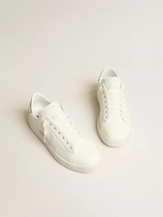 Purestar pour homme à base bio, avec étoile blanche et languette de talon à effet miroir