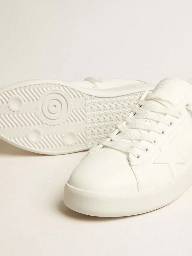 Purestar pour homme à base bio, avec étoile blanche et languette de talon à effet miroir