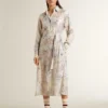 Robe-chemise pour femme à imprimé floral multicolore à paillettes