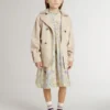 Robe midi en coton pour filles à imprimé floral multicolore