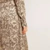Robe midi pour femme en mélange de soie à imprimé floral
