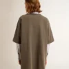 Robe-t-shirt grise pour femme avec effet vieilli