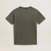 Robe-t-shirt grise pour femme avec effet vieilli