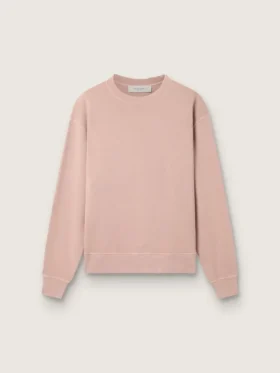 Rose poudré sweat-shirt with reversed logo on the back - Jersey Capsule