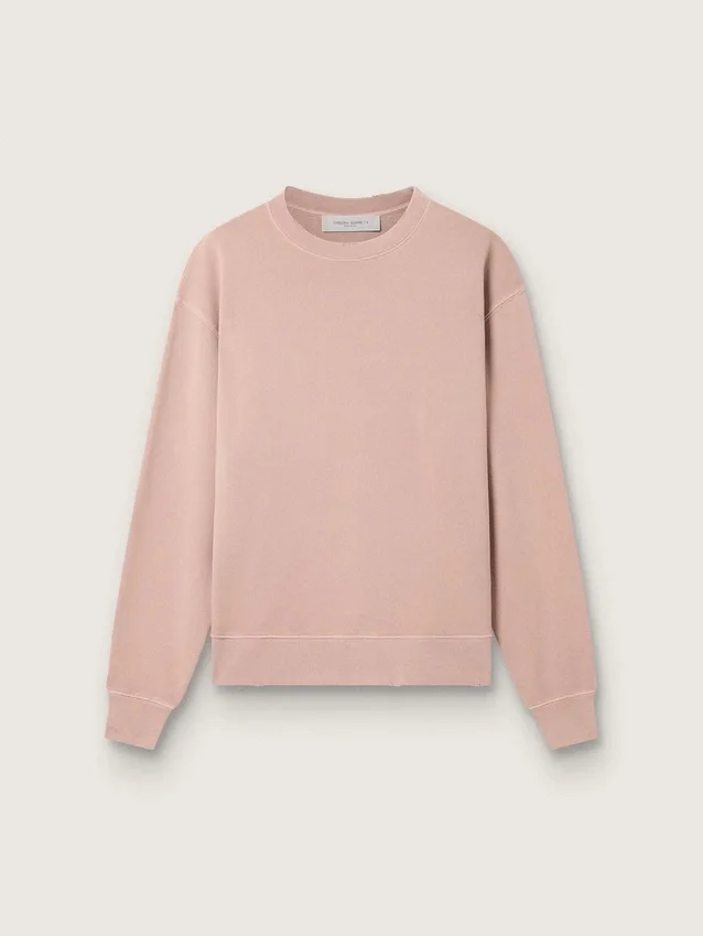 Rose poudré sweat-shirt with reversed logo on the back - Jersey Capsule