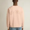 Rose poudré sweat-shirt with reversed logo on the back - Jersey Capsule