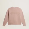 Rose poudré sweat-shirt with reversed logo on the back - Jersey Capsule
