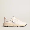 Running Sole en cuir nappa avec étoile argentée et languette de talon en cuir doré