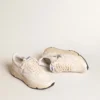 Running Sole en cuir nappa avec étoile argentée et languette de talon en cuir doré