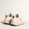 Running Sole en cuir nappa avec étoile argentée et languette de talon en cuir doré