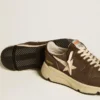Running Sole en nylon et cuir avec étoile en TPU et languette de talon en nubuck