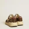 Running Sole en nylon et cuir avec étoile en TPU et languette de talon en nubuck